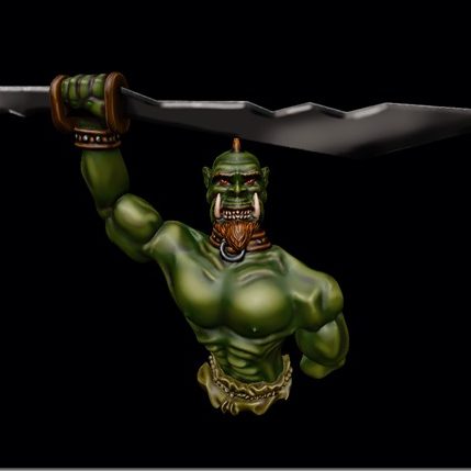 peinture sur figurine orc